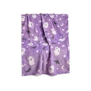 Halloween Blanket 59.1x39.4in Warm Flannel Blanket Halloween Print for Bedroom Office by OVFUIZ
