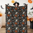 thumbnail image 1 of Halloween Blanket 60"X80"Pumpkin Fleece Throw Blanket Black Cozy Soft Lightweight Blankets Fluffy Throws Gift for Kids Woman Men Kids, 1 of 6