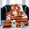 thumbnail image 1 of Halloween Blanket, Cute Ghost Bat Halloween Blankets and Throws, Halloween Fleece Throw Blanket, Halloween Throws Gifts for Kids, 50" x 60", 1 of 6
