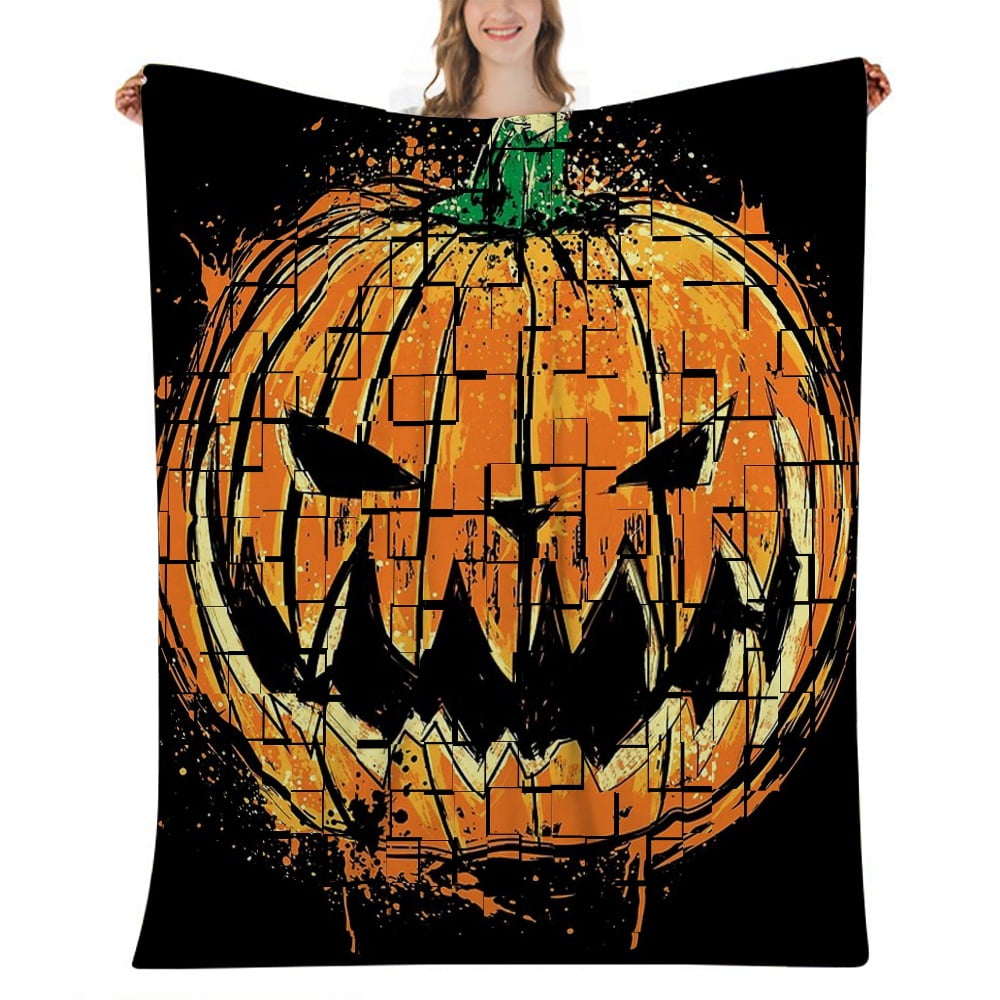 Halloween BlanketHalloween Decorations,Halloween Blanket for Bedroom