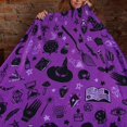 thumbnail image 1 of Halloween Blanket Haunted Halloween Throw Blankets Black Spider Webs Moon Dreamcatcher Flannel Halloween Blankets and Throws, 1 of 5