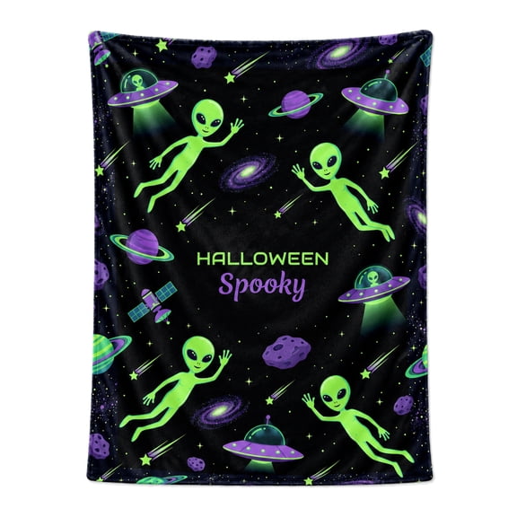 Halloween Blanket, Soft Cozy Plush Flannel Throw for Couch Bed Sofa Decor 50x40