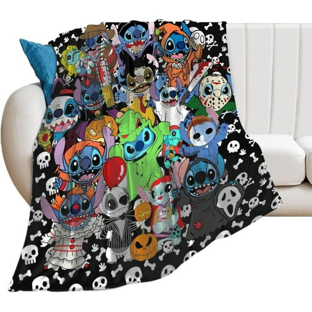 Halloween Blankets Cartoon Super Soft Throw Blanket Horror Movie Throw