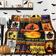 thumbnail image 1 of Halloween Blankets and Throws Witch Pumpkin Cat Halloween Fleece Throw Blanket for Sofa Bed Couch Gifts for Kids Women Adults, 60" x 50", 1 of 6
