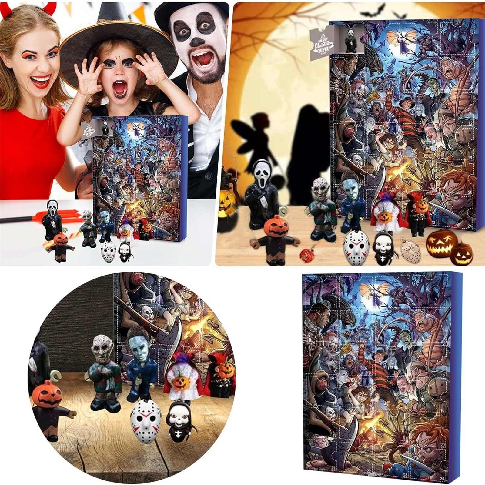 Halloween Blind Box 2023 Christmas Advent Calendar with 24 Non ...