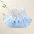 thumbnail image 1 of Halloween Bling Bling Puppy Tutu Dress,Elegant Lace Princess Skirt For Extra Small & Small Dogs, Light Blue Party & Festival Pet Outfit Clothes, 1 of 4
