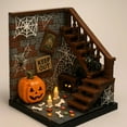 thumbnail image 1 of Halloween Block Set, Spooky DIY Brick-Building Kit for Halloween Decoration, Haunted House Scene with Ghost Pumpkin Accessories, Fun Toy Gift for Kids and Adults, 1 of 1