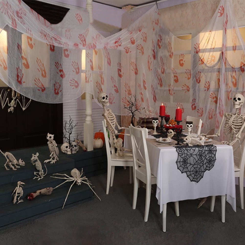 Halloween Bloody Gauze Bloody Gauze Bloody Handprints Gauze Bloody