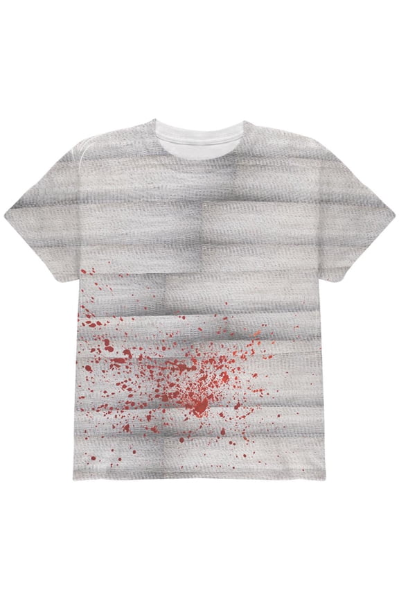 Halloween Bloody Mummy All Over Youth T Shirt Multi YSM