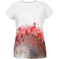 thumbnail image 1 of Halloween Bloody Saw Blade Massacre All Over Womens T-Shirt - Small, 1 of 2