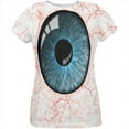 thumbnail image 1 of Halloween Blue Creepy Eyeball Costume All Over Womens T Shirt, 1 of 2