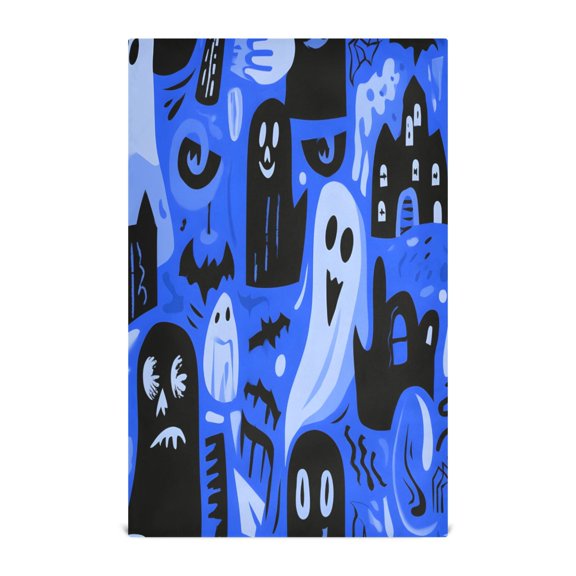 Halloween Blue Element Kitchen Towels Dishcloth Decorative Waffle Towels Multi Use Tea Towel Dish Cloths 28x18in