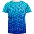 thumbnail image 1 of Halloween Blue Frost Dragon Rider Armor All Over Mens T Shirt Multi MD, 1 of 2