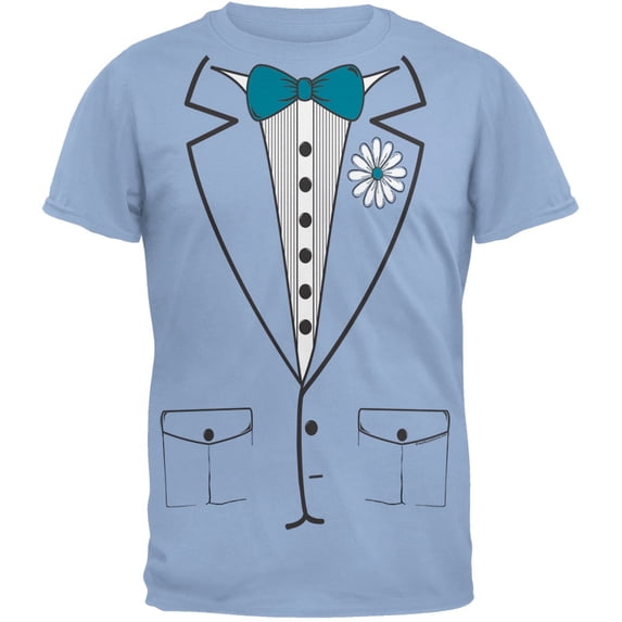 Halloween Blue Leisure Suit Tuxedo T-Shirt