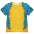 thumbnail image 1 of Halloween Blue & Yellow Parrot Macaw Costume All Over Youth T Shirt Multi YMD, 1 of 2