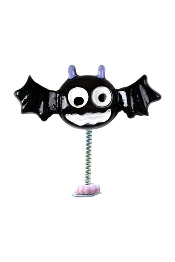 Halloween Bobble Head Bat Car Decor, Fun Dashboard Swinging Figurine, Festive Vehicle Ornament, Amusing Small Gift for Auto Lovers