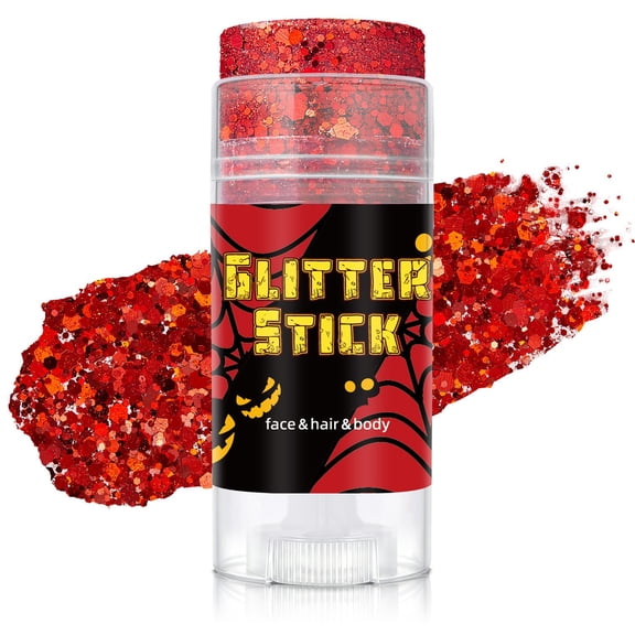 Halloween Body Paint Stick, Face and Body Paint Sticks, Holographic Metallic Glitter Waterproof Formula Adult Halloween Festival Rave Stage Body Art Makeup