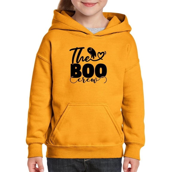 Halloween Boo Crew Hoodie Juniors -Image by Shutterstock, Large