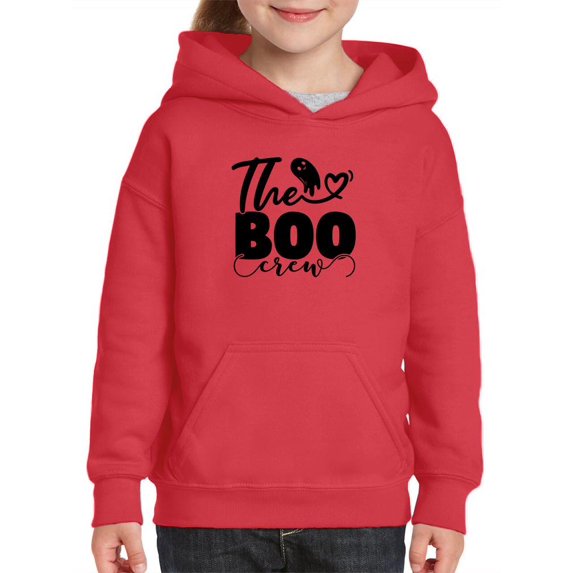 Halloween Boo Crew Hoodie Juniors -Image by Shutterstock, Small