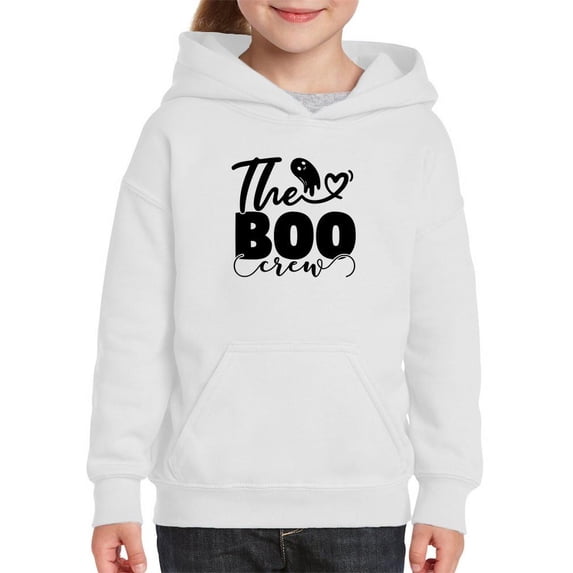 Halloween Boo Crew Hoodie Juniors -Image by Shutterstock, x-Large
