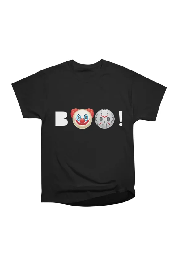 Halloween Boo Emoji T-Shirt Tee Gift For Him Merch For Her Apparel For Friend