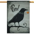 thumbnail image 1 of Halloween Boo Garden Flag Halloween Crow Welcome Flags Double Sided Vertical Burlap Yard Outdoor Halloween Decor 28x40 Inch, 1 of 6