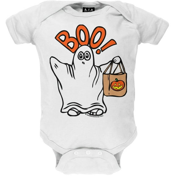 Halloween Boo! Ghost Baby One Piece - 0-6 months