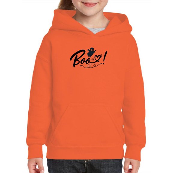 Halloween Boo Ghost Hoodie Juniors -Image by Shutterstock, Small