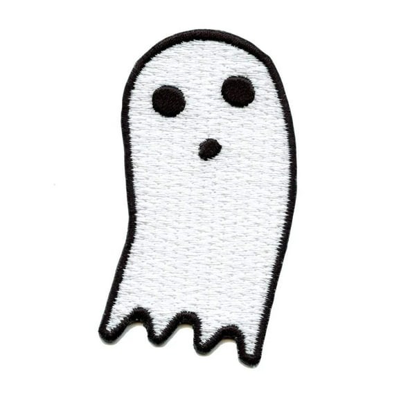 Halloween Boo Ghost Iron On Embroidered Patch