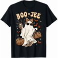 thumbnail image 1 of Halloween Boo JEE Ghost Leopard Boo JEE Women Girl Halloween T-Shirt, 1 of 8
