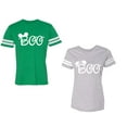thumbnail image 1 of Halloween Boo Matching Cotton Jerseys (Green / Heather) (L / S), 1 of 3