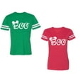 thumbnail image 1 of Halloween Boo Matching Cotton Jerseys (Green / Red) (XL / XXL), 1 of 3