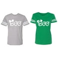 thumbnail image 1 of Halloween Boo Matching Cotton Jerseys (Heather / Green) (S / L), 1 of 3