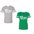 thumbnail image 1 of Halloween Boo Matching Cotton Jerseys (Heather / Green) (XL / S), 1 of 3