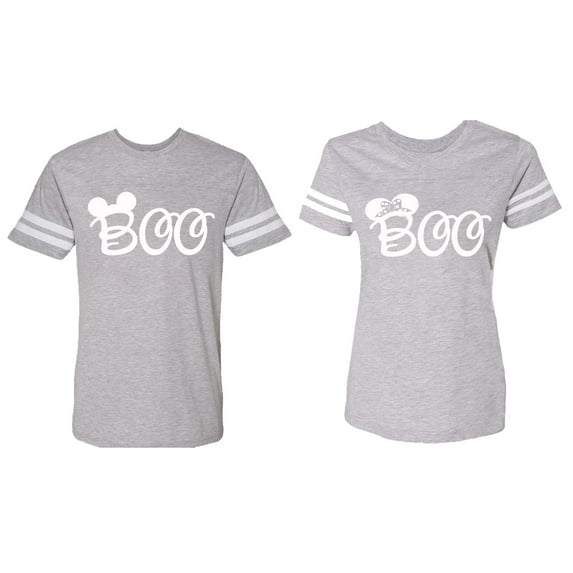 Halloween Boo Matching Cotton Jerseys (Heather / Heather) (M / L)