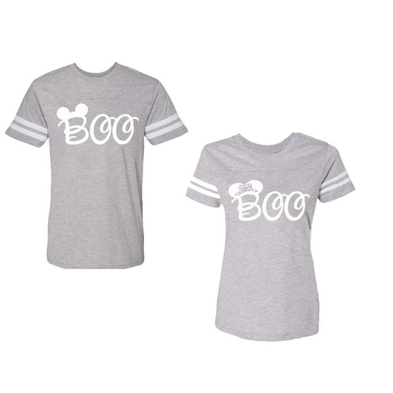 Halloween Boo Matching Cotton Jerseys (Heather / Heather) (S / S)