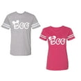 thumbnail image 1 of Halloween Boo Matching Cotton Jerseys (Heather / Pink) (S / L), 1 of 3