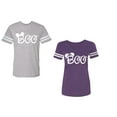 thumbnail image 1 of Halloween Boo Matching Cotton Jerseys (Heather / Purple) (XL / S), 1 of 3