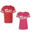 thumbnail image 1 of Halloween Boo Matching Cotton Jerseys (Red / Pink) (L / L), 1 of 3