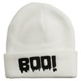 thumbnail image 1 of Halloween Boo Sign Embroidered Cuff Beanie - White OSFM, 1 of 5