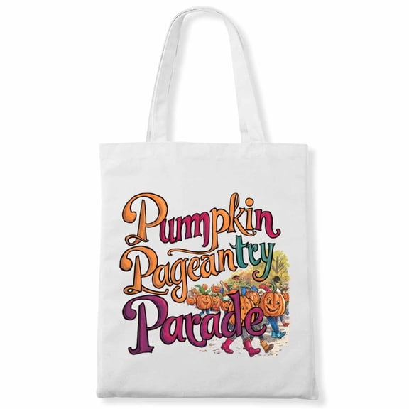 Halloween Book Lovers Librarian Pumpkin Pageantry Parade Library Event Women Canvas Bag 3Pcs