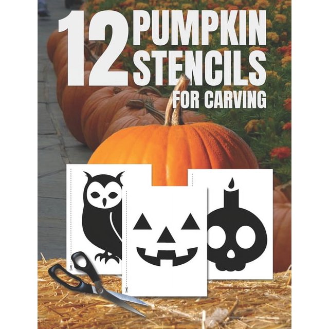 Halloween Books: Pumpkin Stencils for Carving : Pumpkin Cutouts Stencil ...