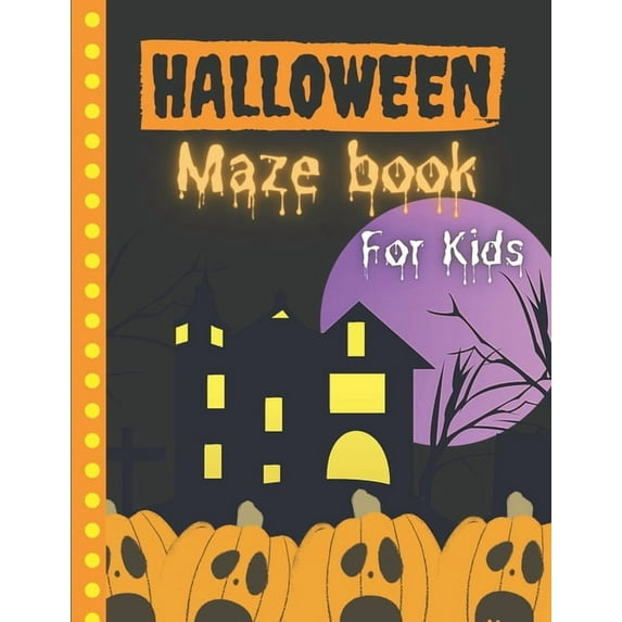 Halloween Books for Kids: Halloween Maze Book For Kids (Paperback)
