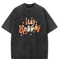 thumbnail image 1 of Halloween Boos Graphic Tee T Shirt Top Stay Spooky Design Soft Breathable Short Sleeve Black S-2XL Plus size, 1 of 5