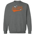 thumbnail image 1 of Halloween Bootiful Graphic Graphite Heather Men's Cotton Pullover Sweatshirt, 1 of 1