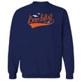 thumbnail image 1 of Halloween Bootiful Graphic Navy Men's Cotton Pullover Sweatshirt, 1 of 1
