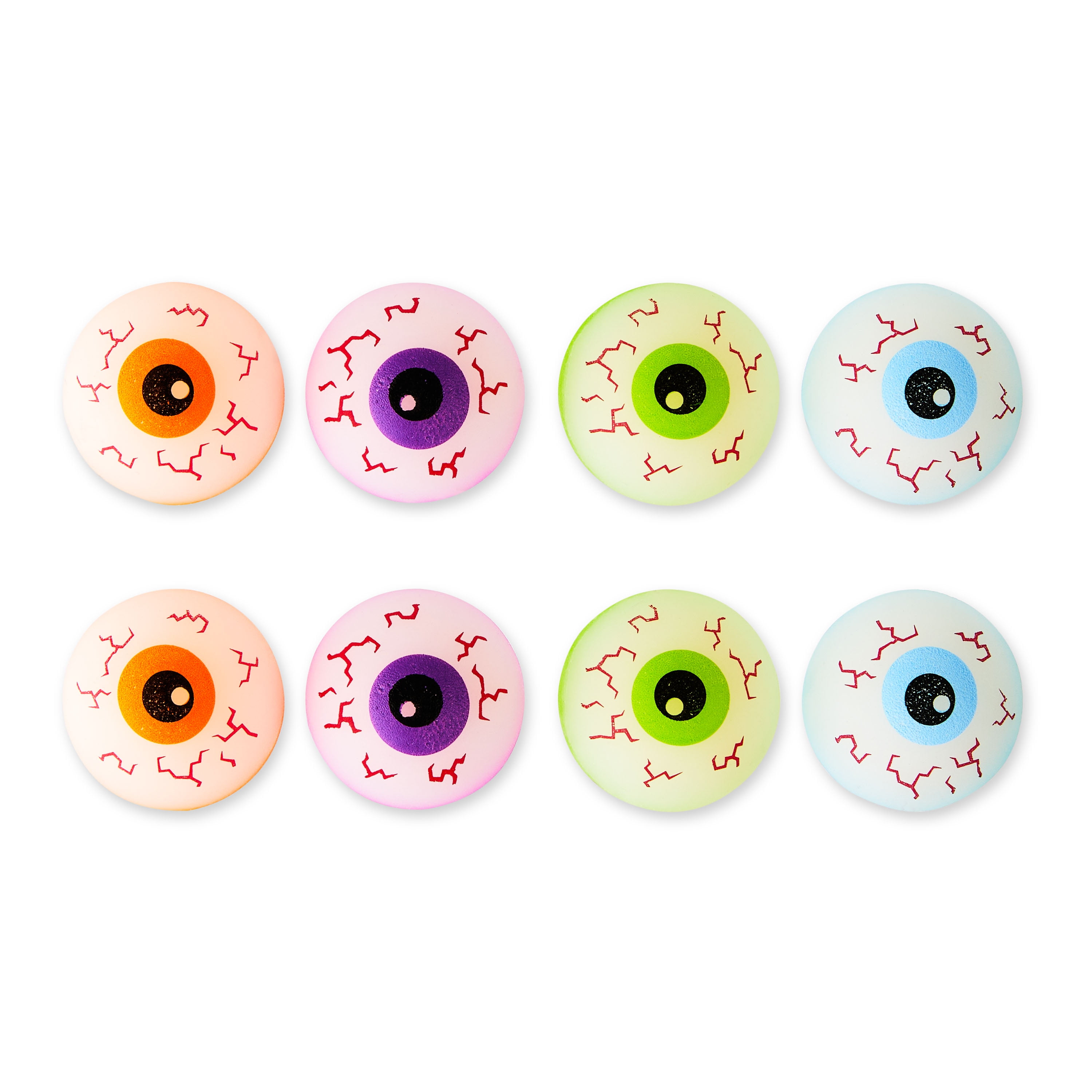 Halloween Bouncing Eye Balls Party Favors, Assorted Colors, 8 Count, by