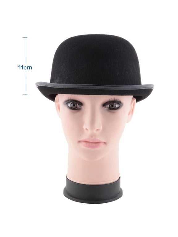 Halloween Bowler Hat for men Derby Hats Victorian Accessory Halloween Costume Accessories for Halloween Cosplay Party Unisex