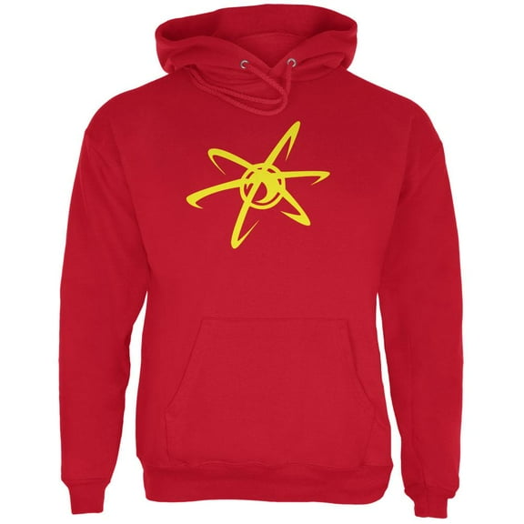 Halloween Boy Genius Mens Hoodie Red X-LG