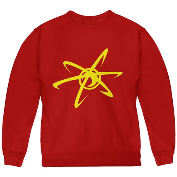 Halloween Boy Genius Youth Sweatshirt Red YMD